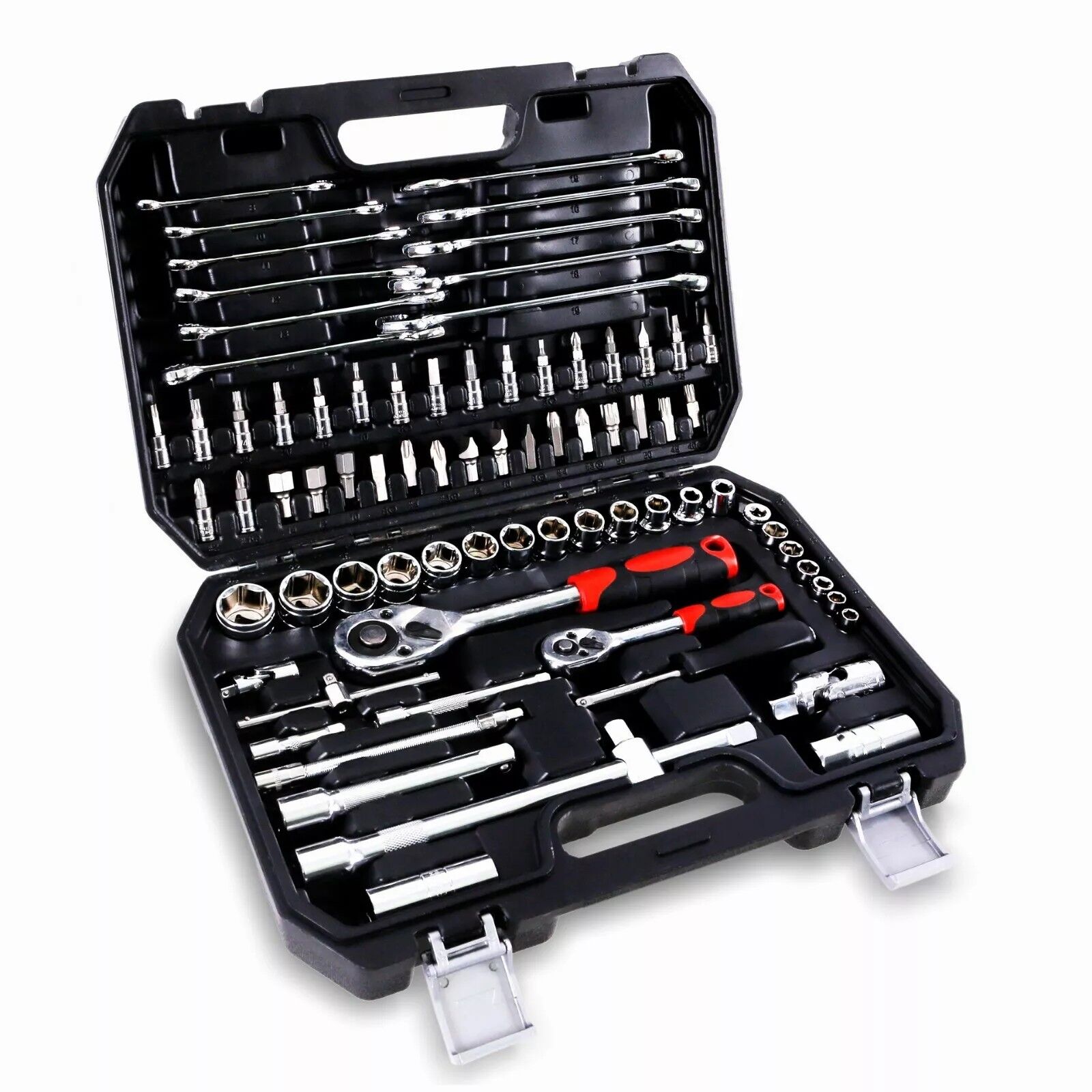 GTYPRO 78 PCS Hand Torque Ratchet Wrench Tool Set Metric Socket Bits Kit