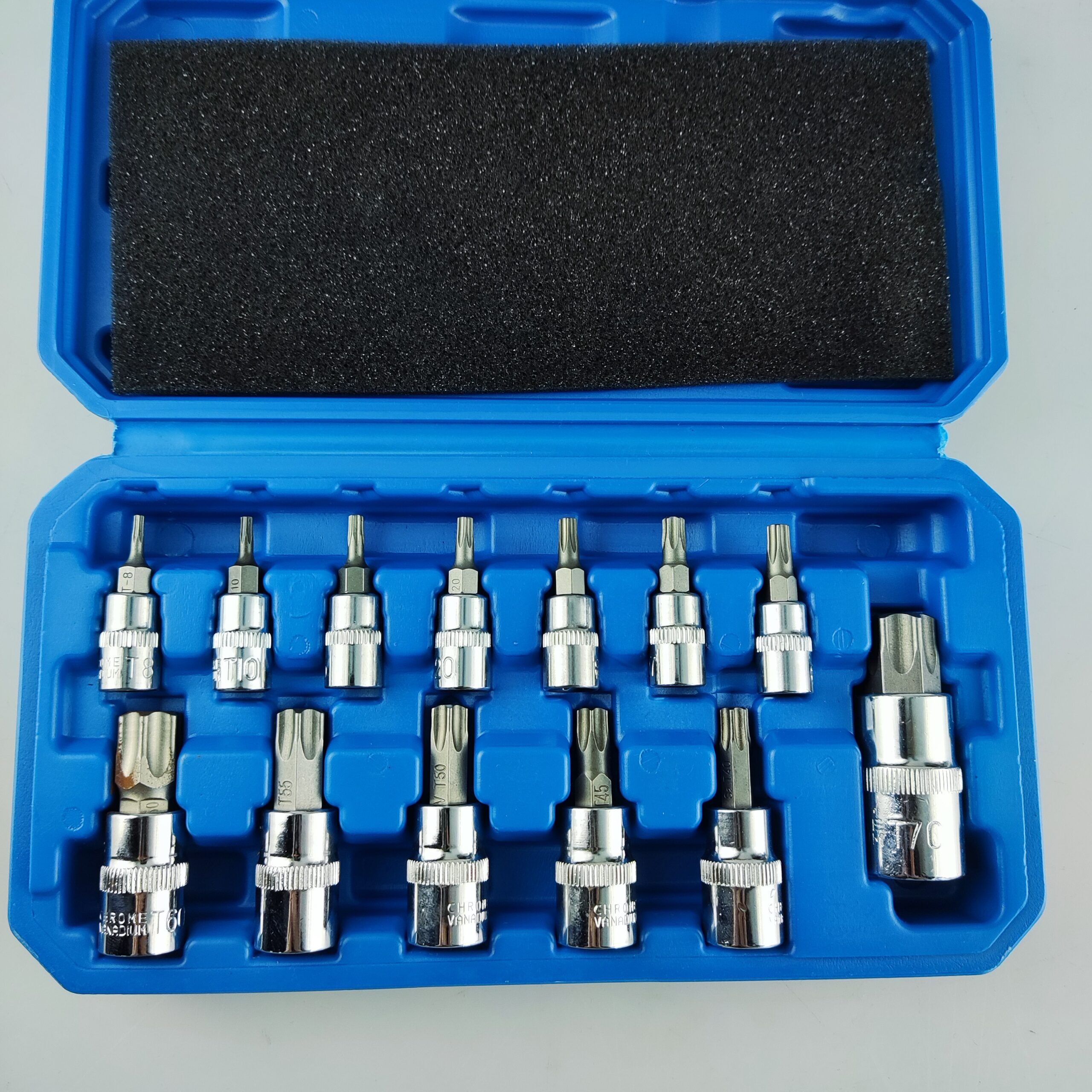 13pc TORX bit socket set durable Cr-V