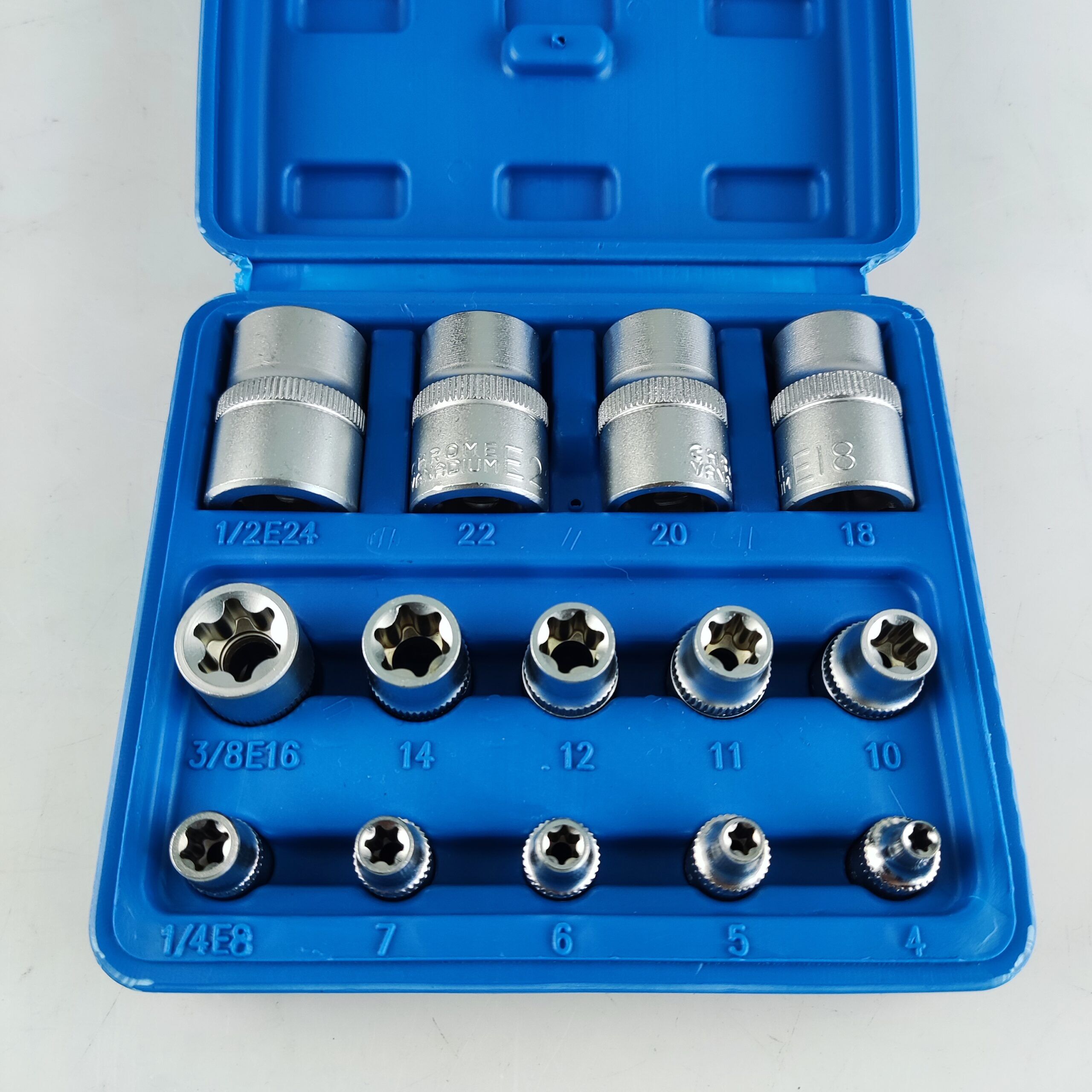 14PCS E Satin Socket set