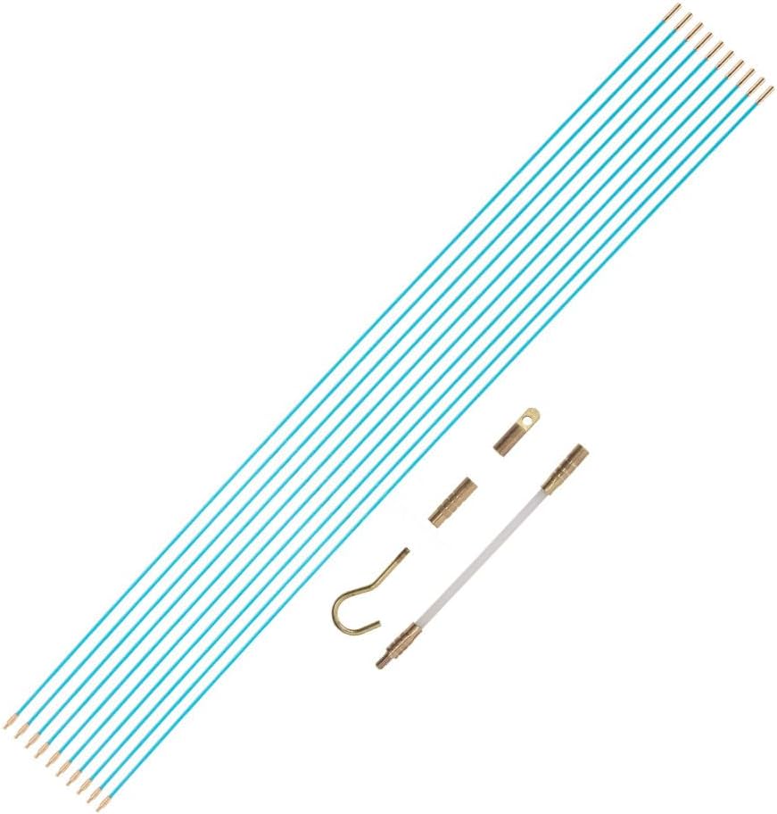 GTYPRO Pack of 10 Cable Pulling Rods Length 1 m