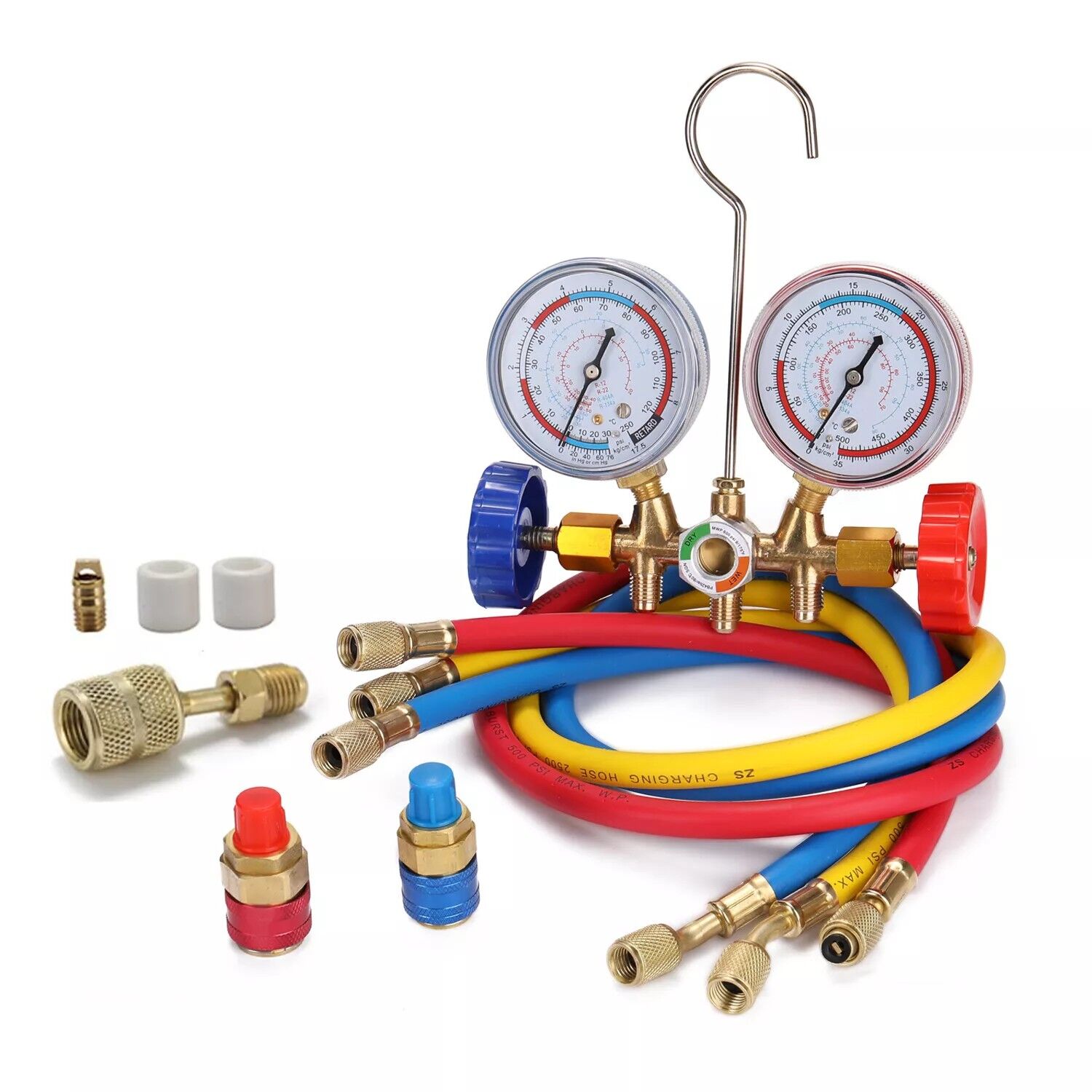 GTYPRO 536G Refrigerant Meter Air Conditioning A/C Diagnostic Manifold Gauge Set