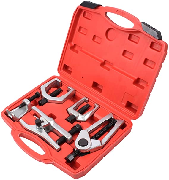 GTY TOOLS 5-in-1 Ball Joint Separator, Pitman Arm Puller, Tie Rod End Tool Set for Front End Service, Splitter Removal Kit